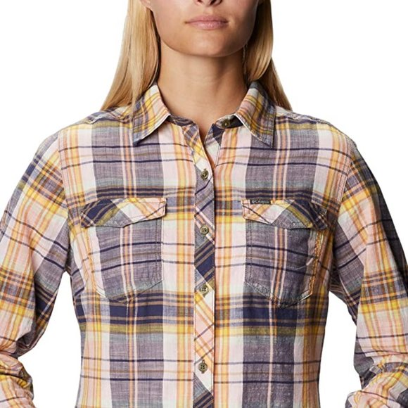 🆕Columbia Women's Camp Henry™ II LS Shirt, Nocturnal Plaid, Small, Brand NEW - Picture 4 of 5